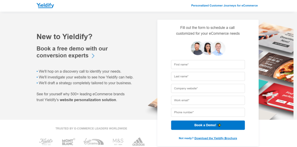 product demo page