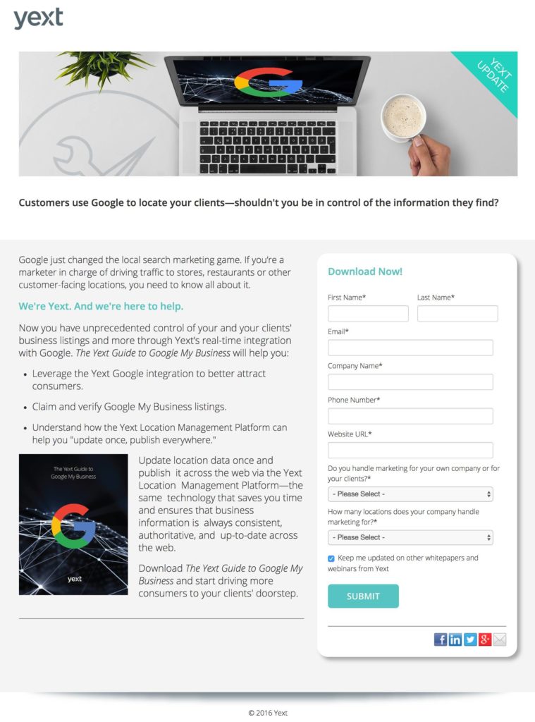white paper landing page