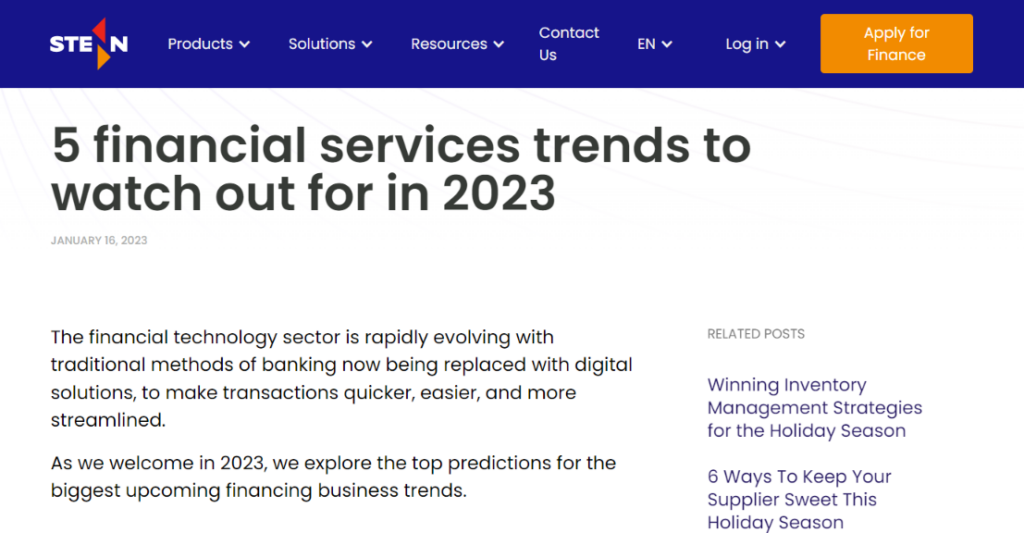 financial services trends
